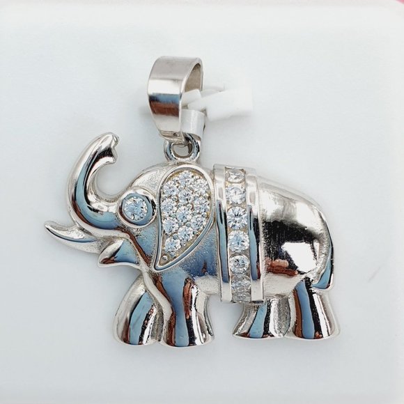 925 Sterling Silver Cubic Zirconia Pendant, U19254483 - Picture 1 of 11